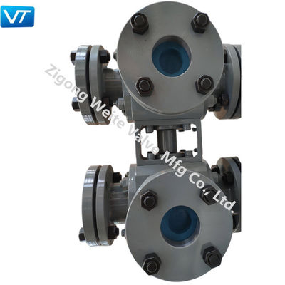 qualità  VT Natural Gas Pipeline Fast Discharge Quick Shutdown Double Ball Valves fabbrica
