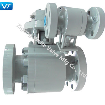 qualità  Forged Steel Double Oil Pipeline Valves ISO5211 Double Block And Bleed Ball Valves fabbrica