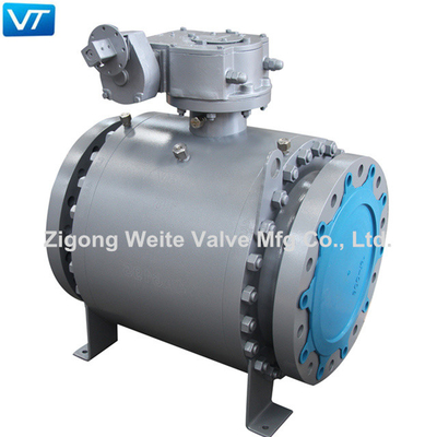 Valvola a sfera elettrica 16&quot; di dimensione montata orecchione del corpo di valvola a sfera grande LF2 300LB