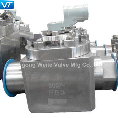 Valvola a sfera duplex austenitica 1&quot; dell'acciaio inossidabile F53 300psi ISO17292