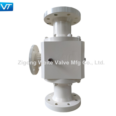 Modo a 4 pollici di tipo tre della valvola a sfera PTFE Seat T dell'olio della classe 300 con capacità a larga diffusione